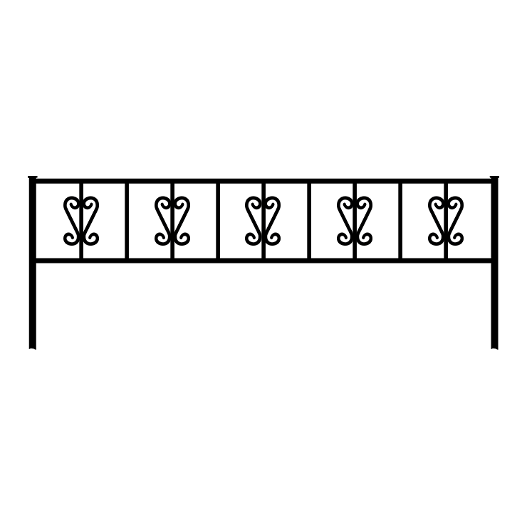 Металлические оградки, столы, скамейки в Тихорецке | Оградка №8
