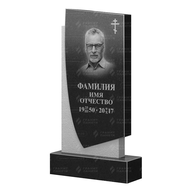 Памятники из гранита вертикальные в Тихорецке | Гранитный памятник ФГ-075