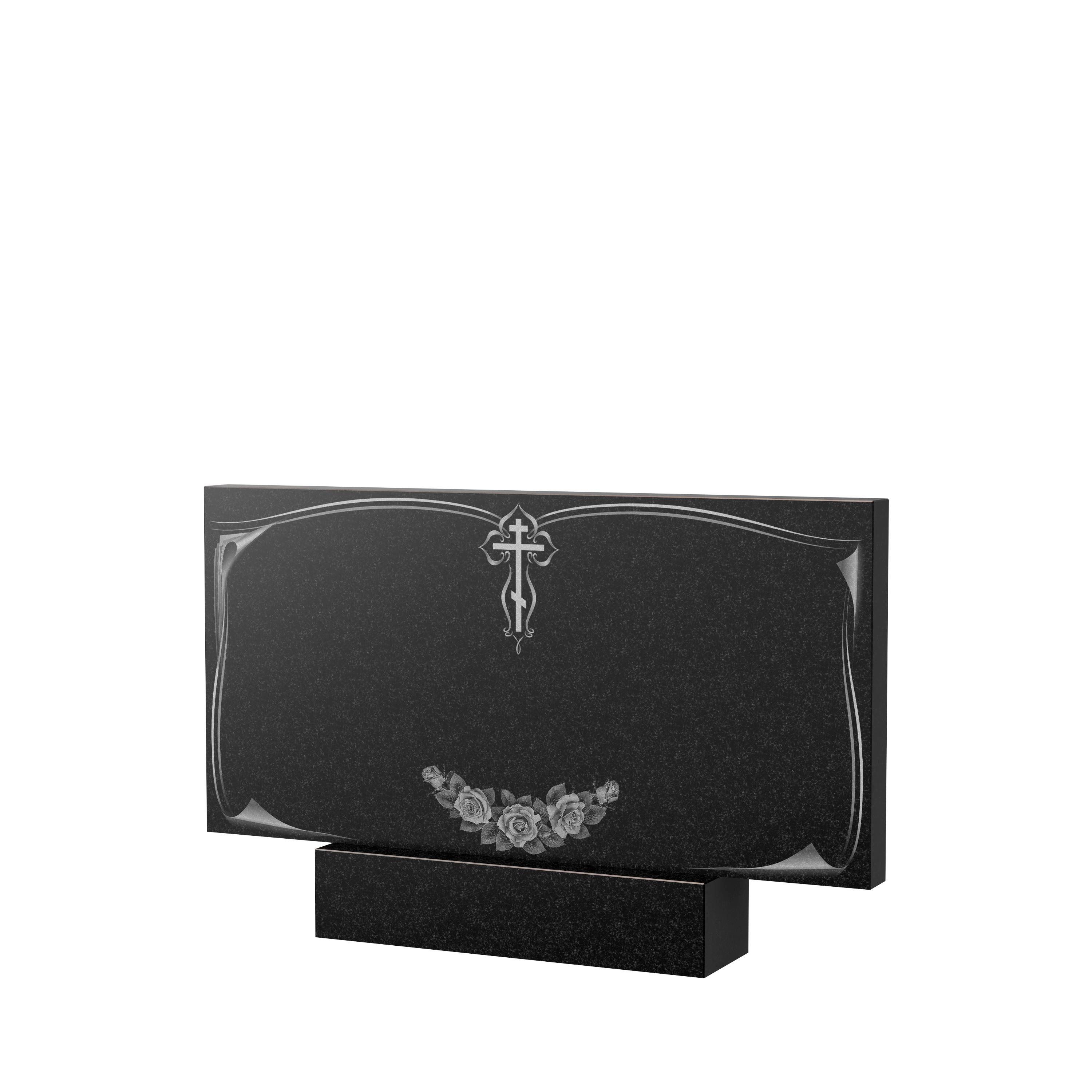 Гравировка на памятник в Тихорецке | Художественное оформление на гранитную стелу, рисунок ГХО-001