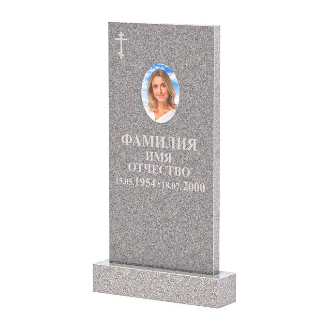 Памятники из цветного гранита в Тихорецке | Памятник из Сибирского гранита прямой