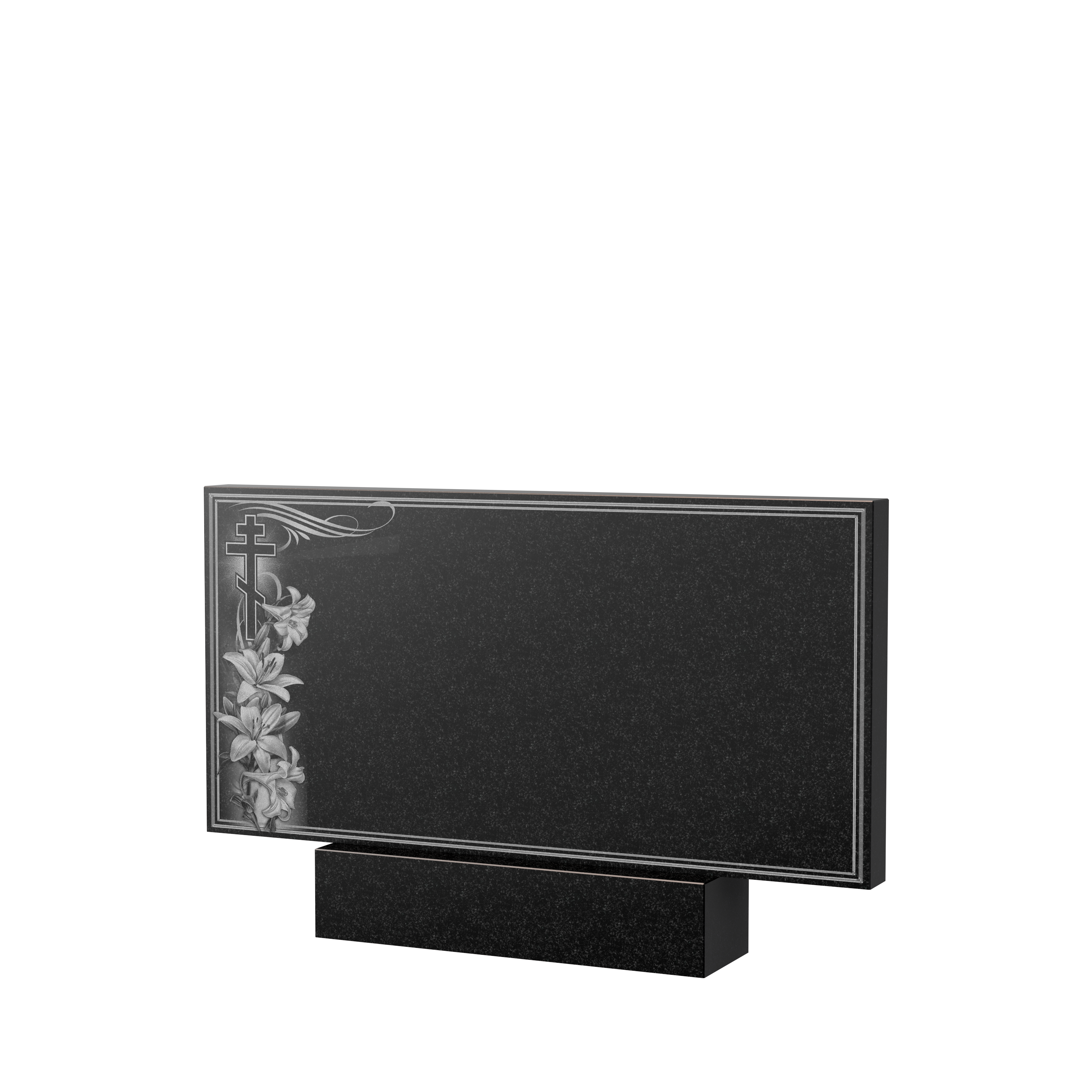 Гравировка на памятник в Тихорецке | Художественное оформление на гранитную стелу, рисунок ГХО-003