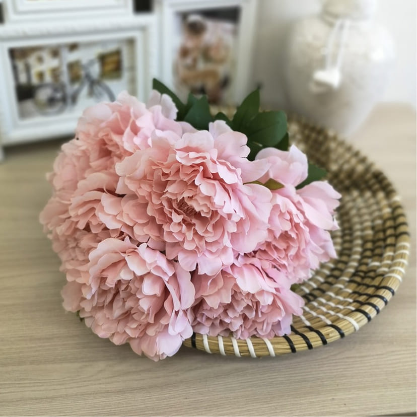 Искусственные цветы в Тихорецке | Цветы искусственные «Пионы», розовые, букет