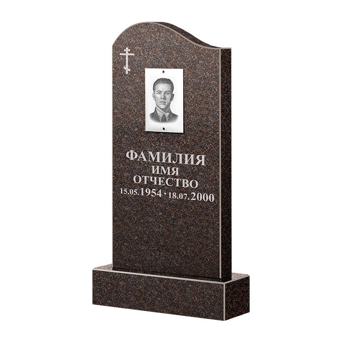 Памятники из цветного гранита в Тихорецке | Памятник из гранита Карел Brown ФГЦ-030