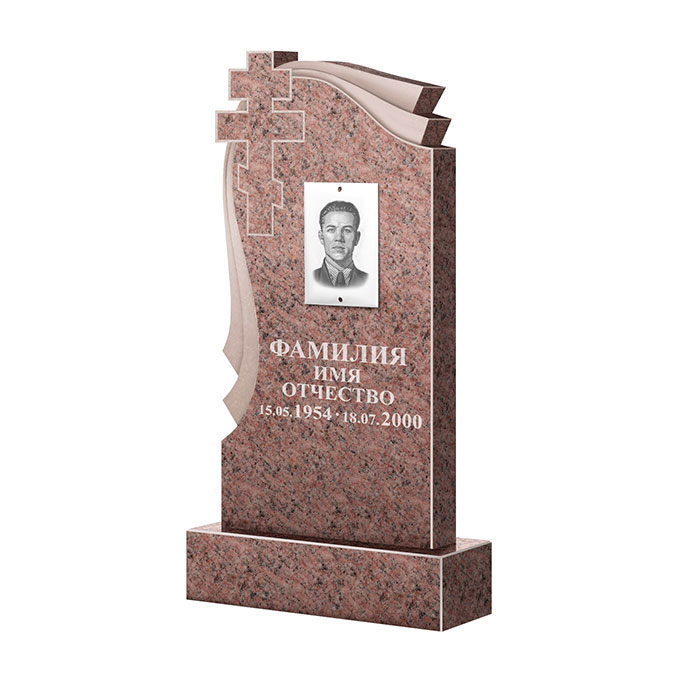 Гранитные памятники в Тихорецке | Памятник из гранита Розалия Pink ФГЦ-081