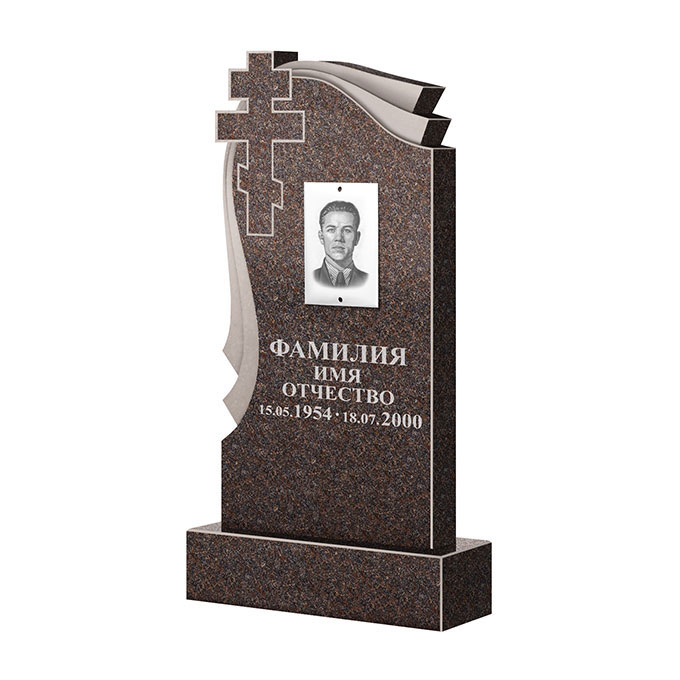 Гранитные памятники в Тихорецке | Памятник из гранита Карел Brown ФГЦ-081
