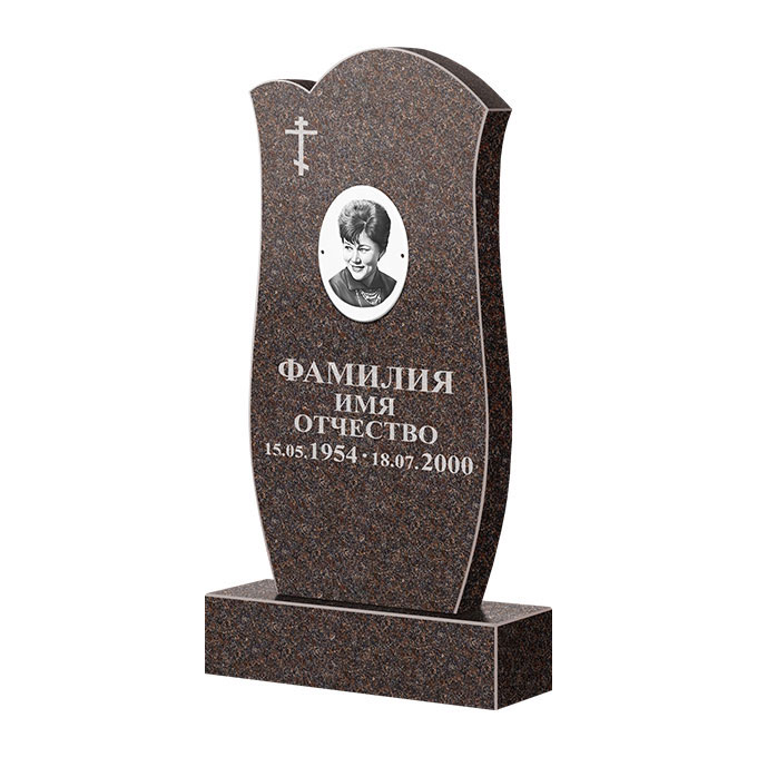 Памятники из цветного гранита в Тихорецке | Памятник из гранита Карел Brown ФГЦ-039
