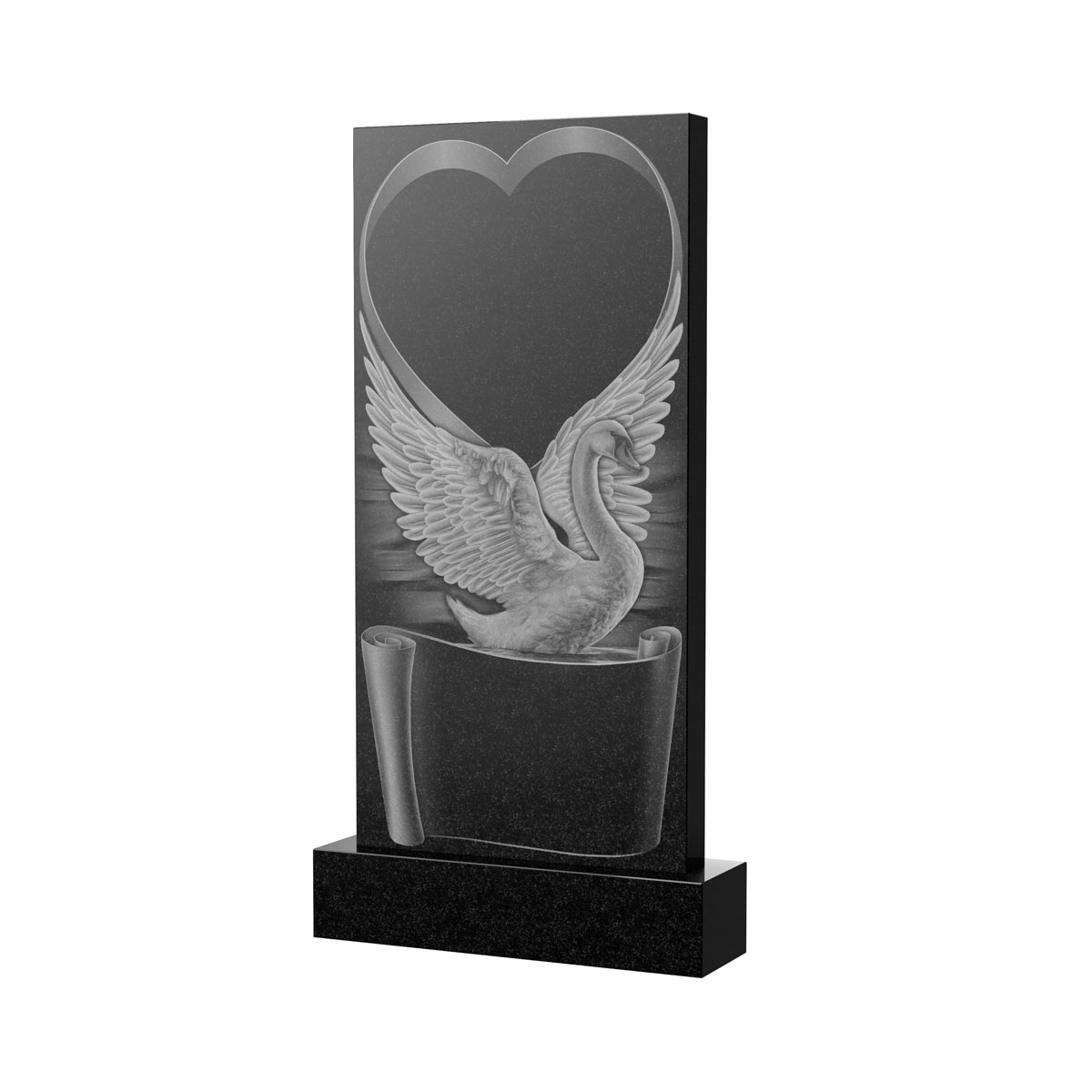 Гравировка на памятник в Тихорецке | Художественное оформление на гранитную стелу, рисунок ВХО-034