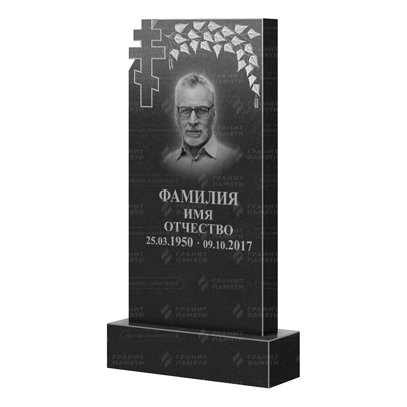 Памятники из гранита с деревом в Тихорецке | Гранитный памятник ФГ-202