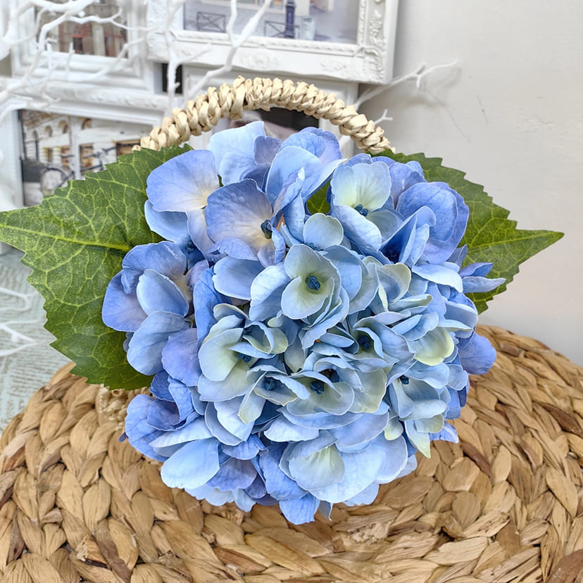 Искусственные цветы в Тихорецке | Цветок искусственный «Гортензия», голубая, одиночный