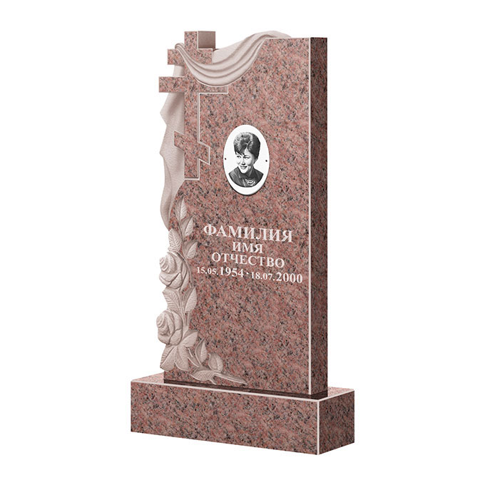 Гранитные памятники в Тихорецке | Памятник из гранита Розалия Pink ФГЦ-189