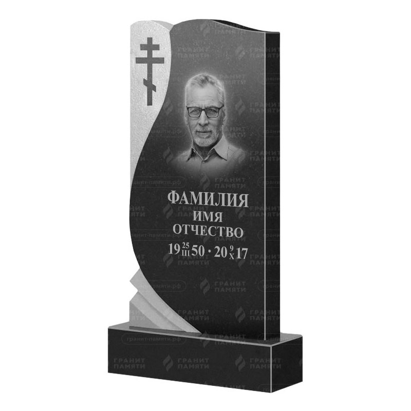 Памятники из гранита вертикальные в Тихорецке | Гранитный памятник ФГ-169