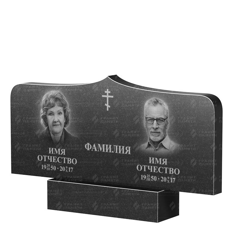 Гранитные памятники в Тихорецке | Двойной гранитный памятник ФГ-260