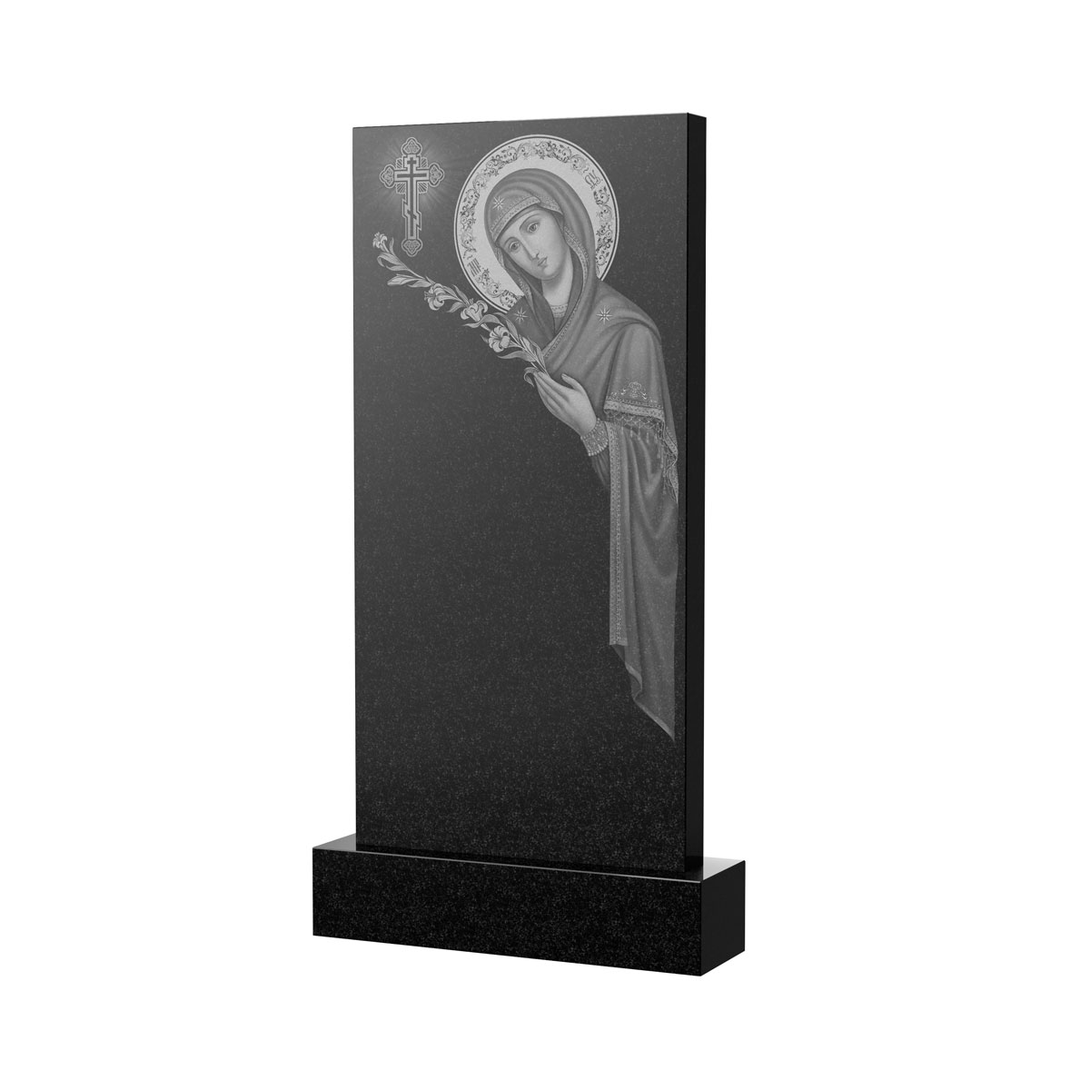 Гравировка на памятник в Тихорецке | Художественное оформление на гранитную стелу, рисунок ВХО-035