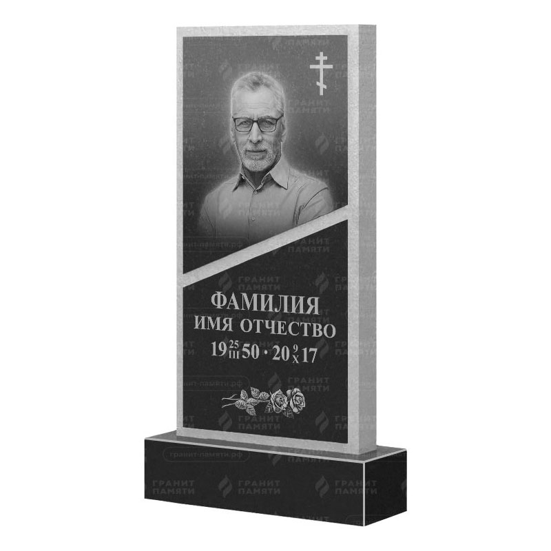 Памятники из гранита вертикальные в Тихорецке | Гранитный памятник ФГ-164