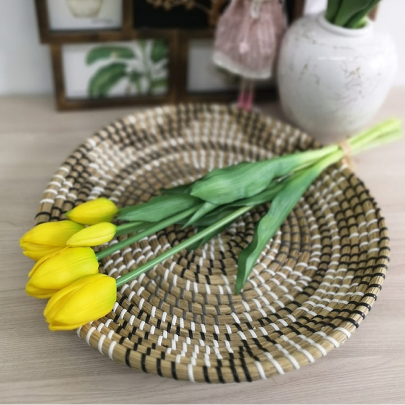 Искусственные цветы в Тихорецке | Цветы искусственные «Тюльпаны, бутоны», желтые, букет