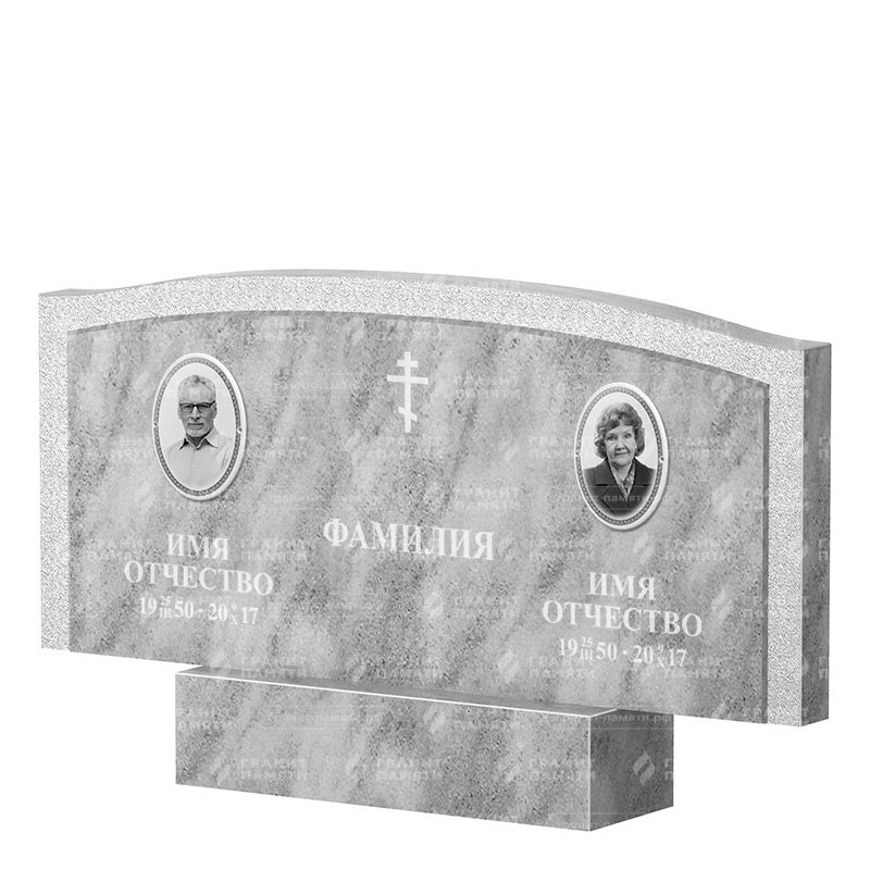 Памятники из мрамора в Тихорецке | Двойной мраморный памятник ФМ-131