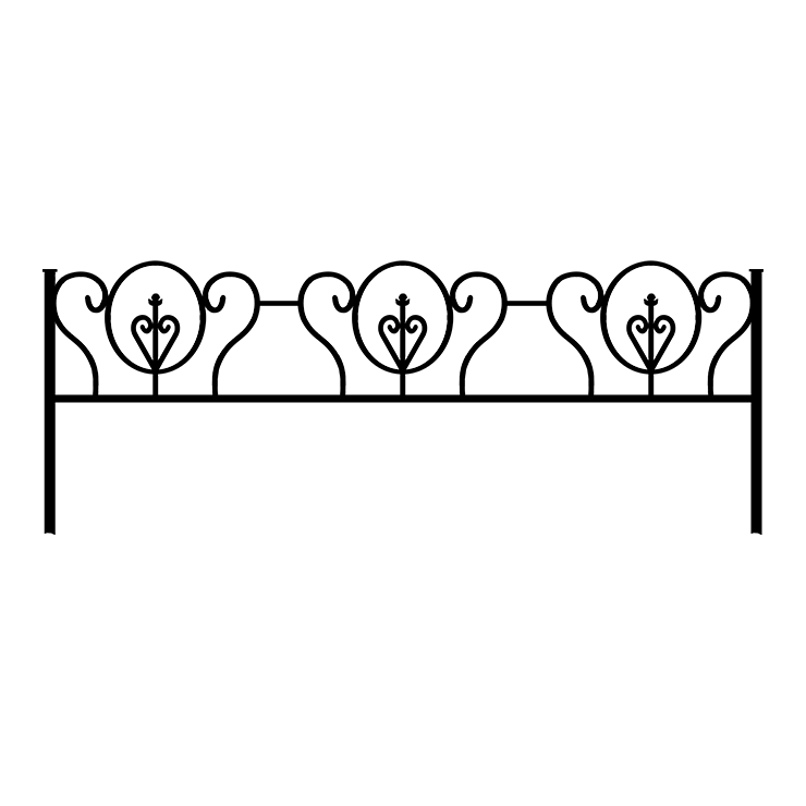 Металлические оградки, столы, скамейки в Тихорецке | Оградка №3