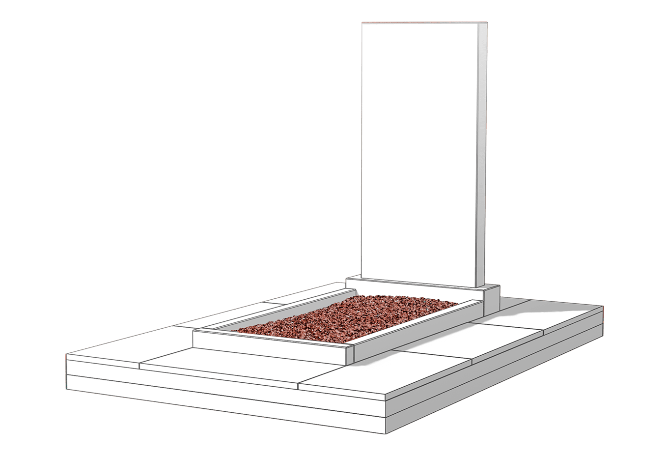 Засыпка цветника камушками в Тихорецке