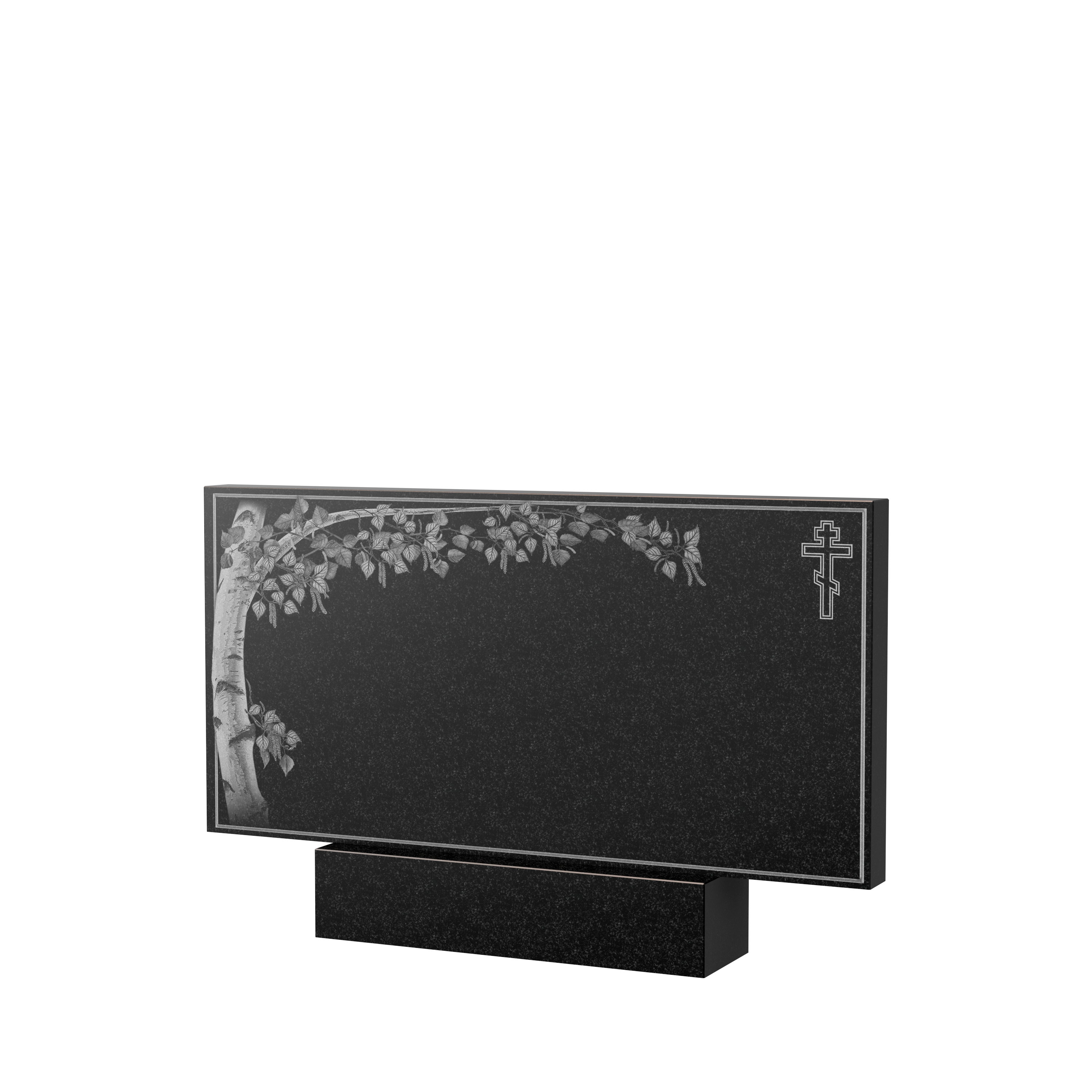 Гравировка на памятник в Тихорецке | Художественное оформление на гранитную стелу, рисунок ГХО-005