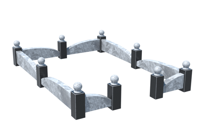 Цоколи на могилу в Тихорецке | Цоколь на могилу №0040