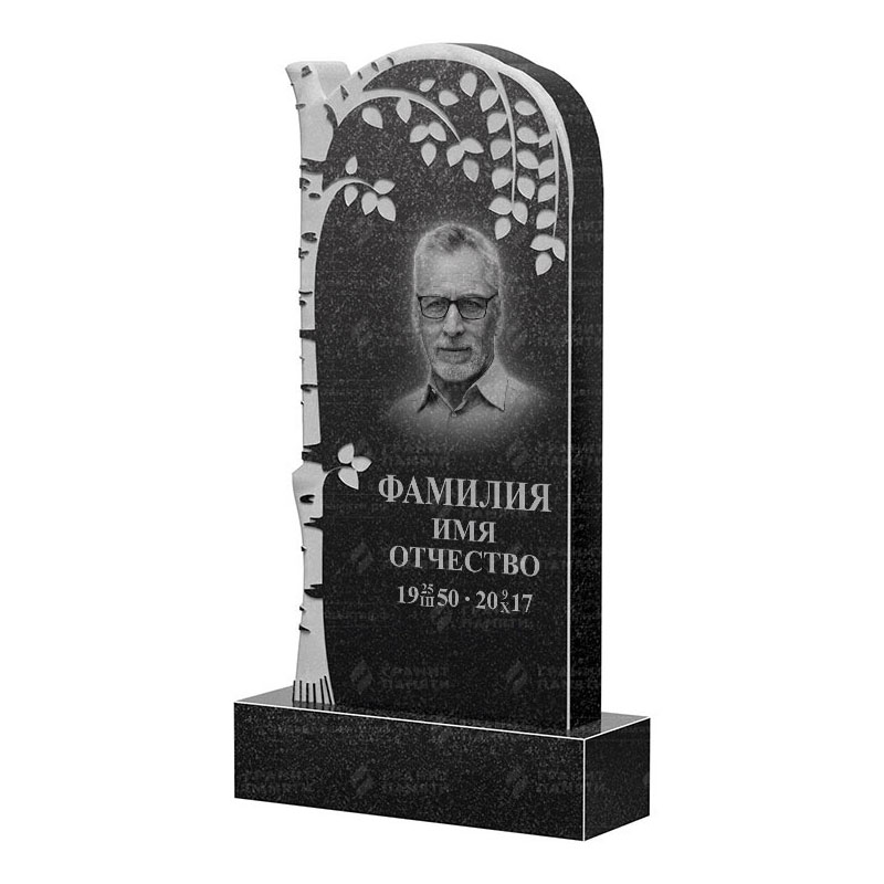 Памятники из гранита с деревом в Тихорецке | Гранитный памятник ФГ-091