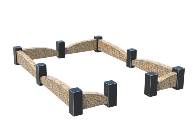 Цоколи на могилу в Тихорецке | Цоколь на могилу №0046