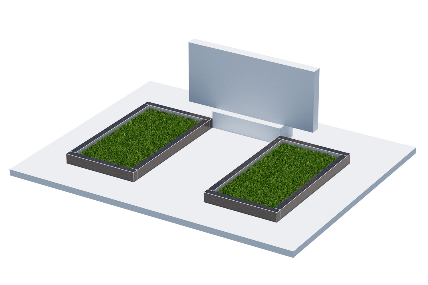 Цветники и надгробные плиты в Тихорецке | Цветник Автономный, 2 шт