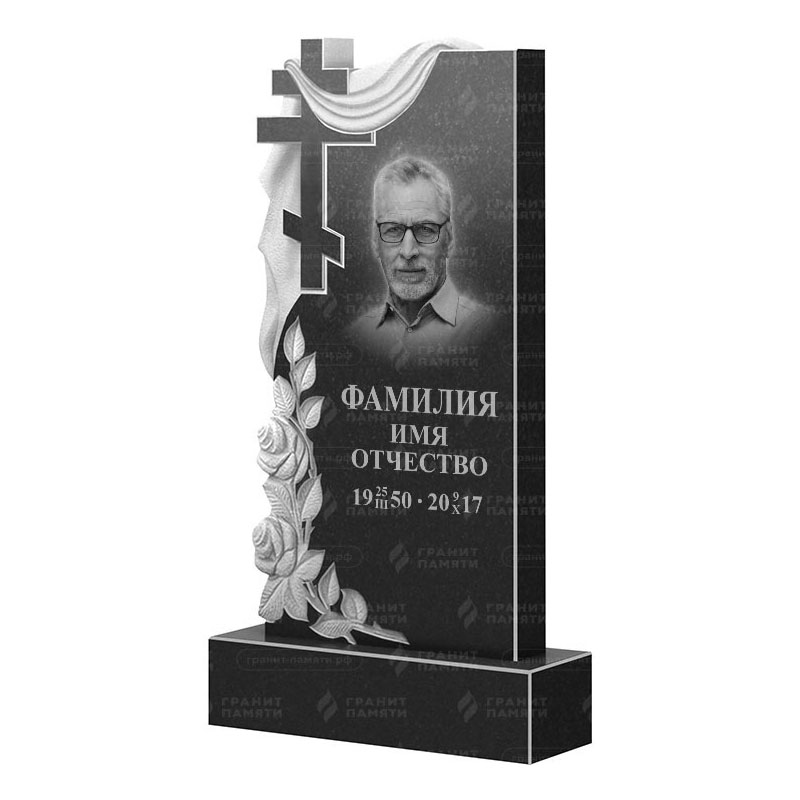 Памятники из гранита вертикальные в Тихорецке | Гранитный памятник ФГ-189