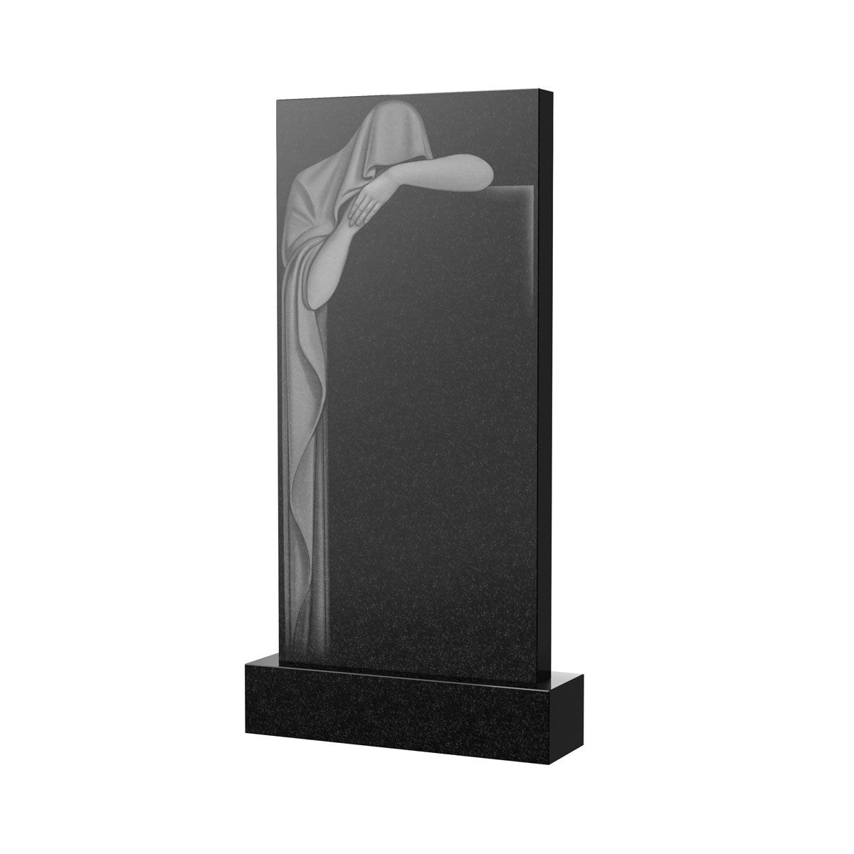 Гравировка на памятник в Тихорецке | Художественное оформление на гранитную стелу, рисунок ВХО-036