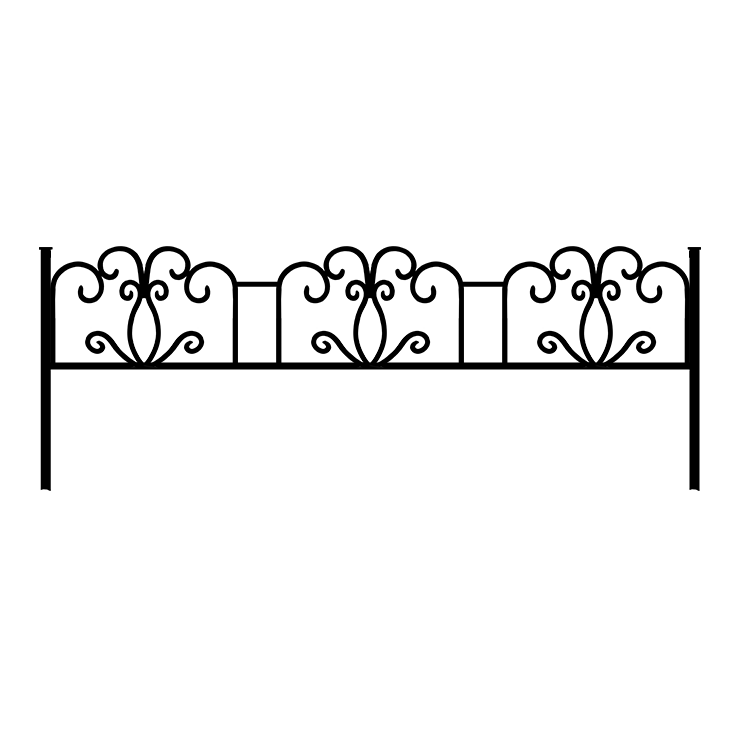 Металлические оградки, столы, скамейки в Тихорецке | Оградка №4