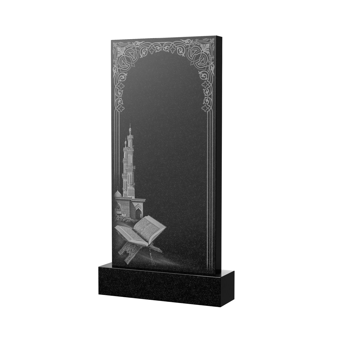 Гравировка на памятник в Тихорецке | Художественное оформление на гранитную стелу, рисунок ВХО-039