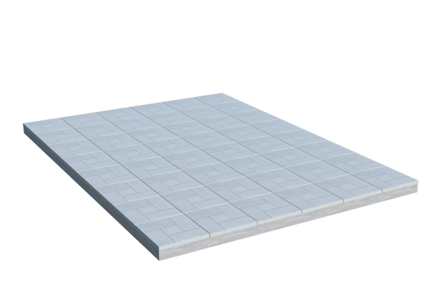 Площадки на могилу в Тихорецке | Площадка с тротуарной плиткой