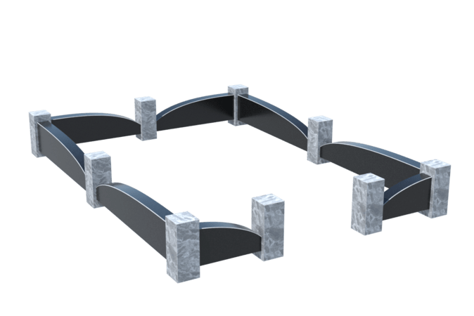 Цоколи на могилу в Тихорецке | Цоколь на могилу №0041