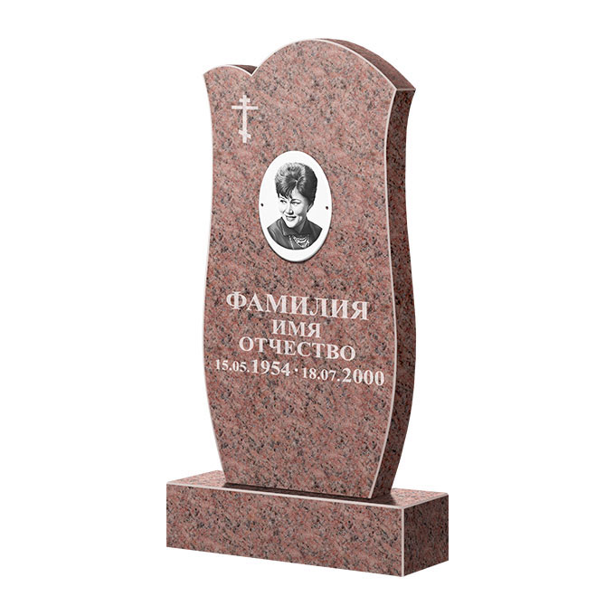 Памятники из цветного гранита в Тихорецке | Памятник из гранита Розалия Pink ФГЦ-039