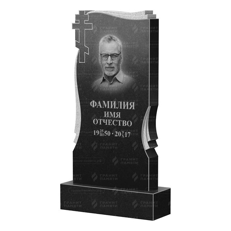 Памятники из гранита вертикальные в Тихорецке | Гранитный памятник ФГ-185