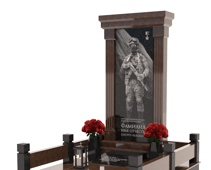 Памятники из гранита военным в Тихорецке