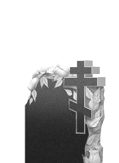 Памятники из гранита с цветами в Тихорецке